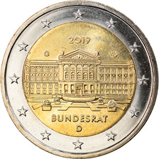 Germania, 2 Euro, Bundesrat, 2019, Karlsruhe, SPL, Bi-metallico, KM:New