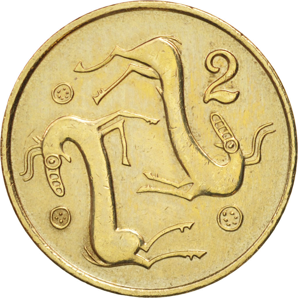 Coin, Cyprus, 2 Cents, 1983, AU(50-53), Nickel-brass, KM:54.1