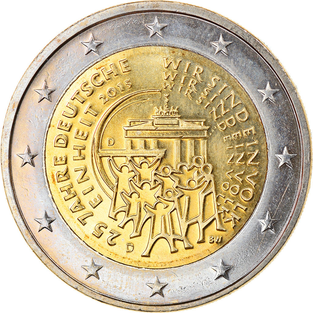 Germany, 2 Euro, 25 years, 2015, Munich, MS(63), Bi-Metallic, KM:New
