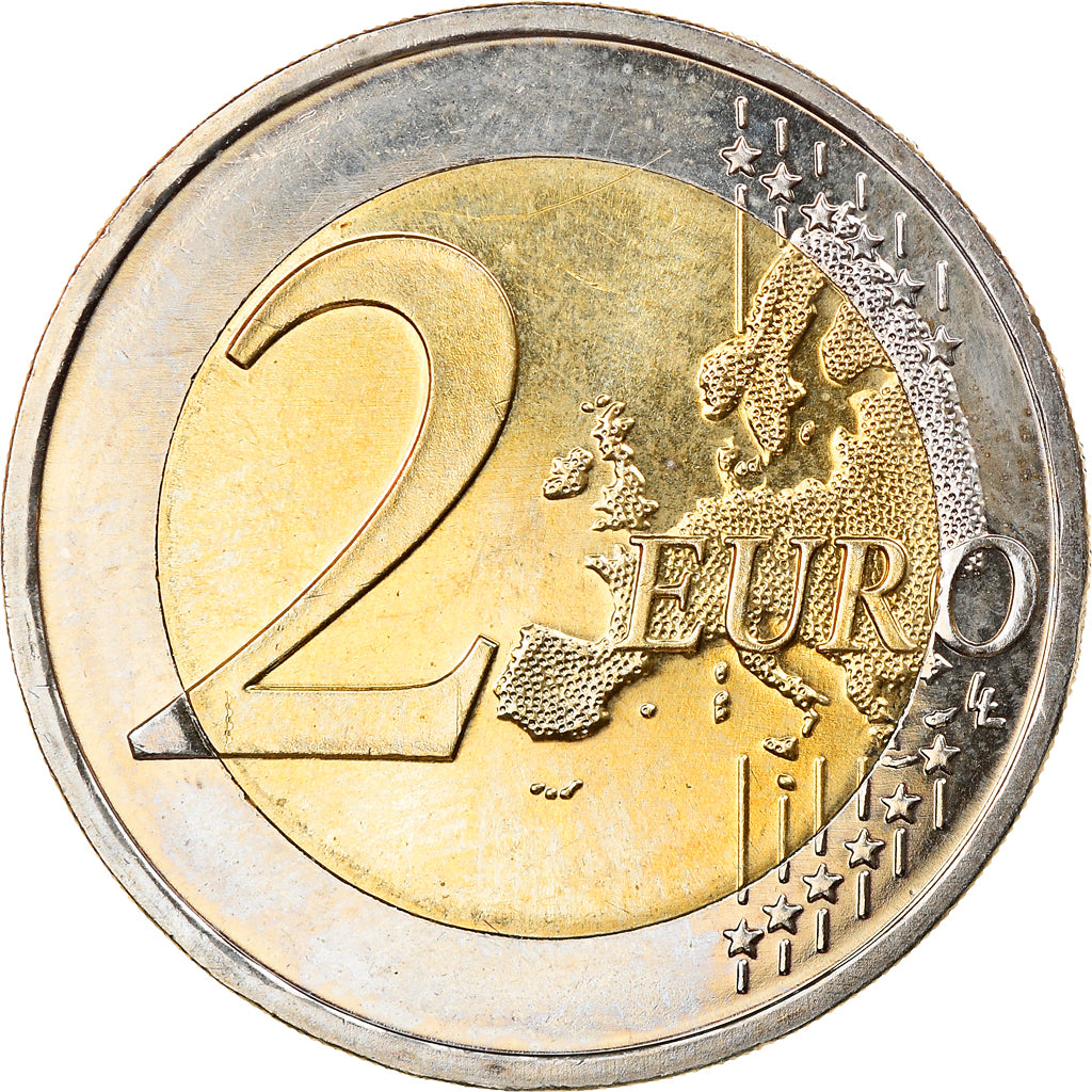 Deutschland, 2 Euro, 25 Ans de la Réunification Allemande, 2015, Stuttgart