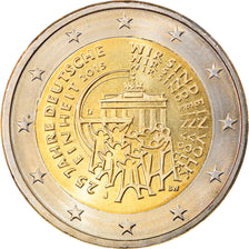 GERMANY - FEDERAL REPUBLIC, 2 Euro, Réunification, 2015, Hambourg, MS(63)