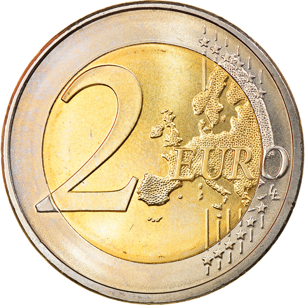 GERMANY - FEDERAL REPUBLIC, 2 Euro, Réunification, 2015, Hambourg, MS(63)