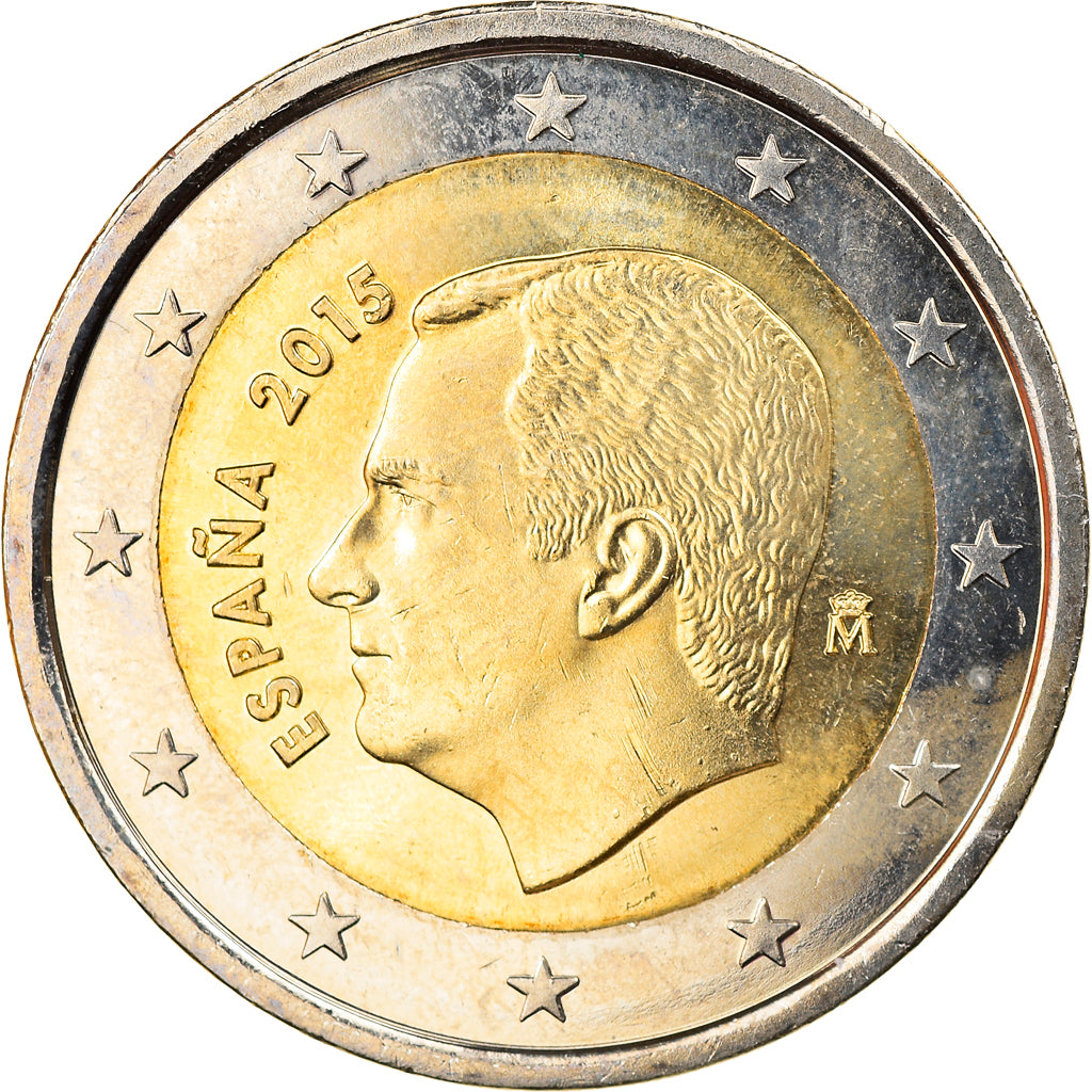 Spain, 2 Euro, 2015, MS(63), Bi-Metallic, KM:New