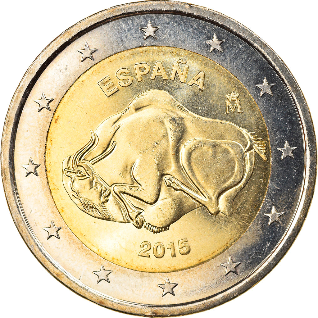Spagna, 2 Euro, 2015, SPL, Bi-metallico, KM:New