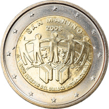 San Marino, 2 Euro, 2008, Rome, MS(65-70), Bi-Metallic, KM:487