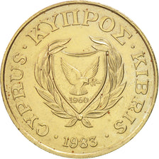 Coin, Cyprus, 20 Cents, 1983, AU(50-53), Nickel-brass, KM:57.1
