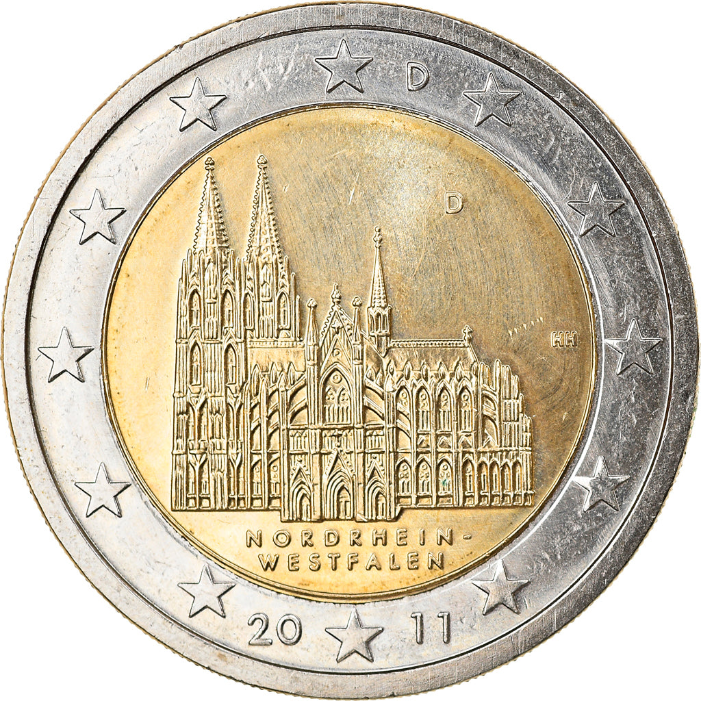 ALEMANHA - REPÚBLICA FEDERAL, 2 Euro, 2011, Munich, AU(55-58), Bimetálico