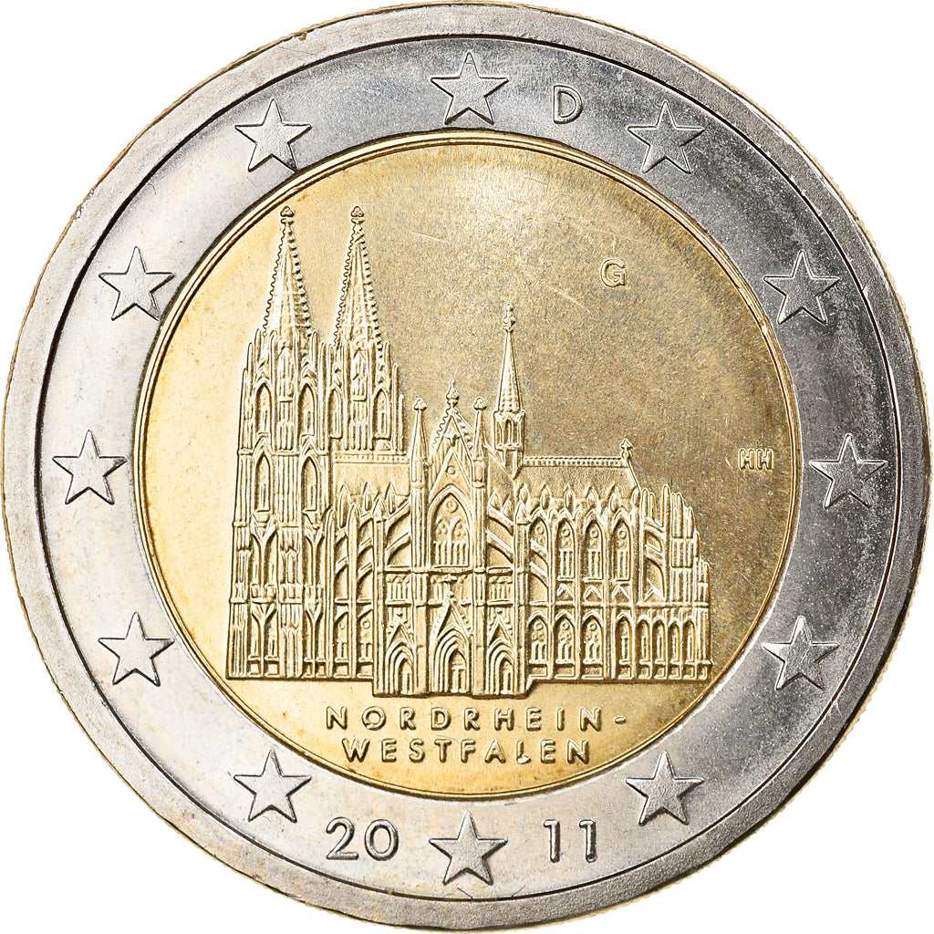 Bundesrepublik Deutschland, 2 Euro, 2011, Karlsruhe, SS+, Bi-Metallic, KM:293