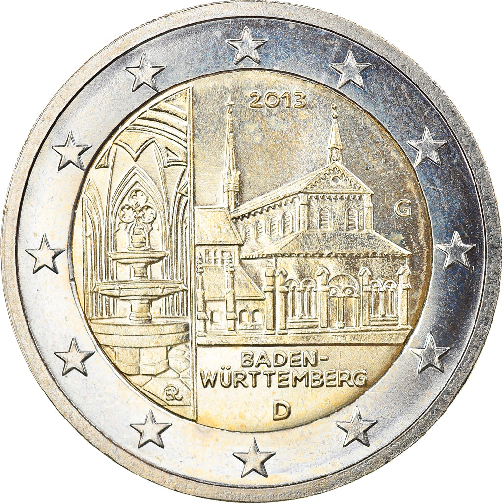 ALEMANHA - REPÚBLICA FEDERAL, 2 Euro, 2013, Karlsruhe, Baden-Wurttemberg
