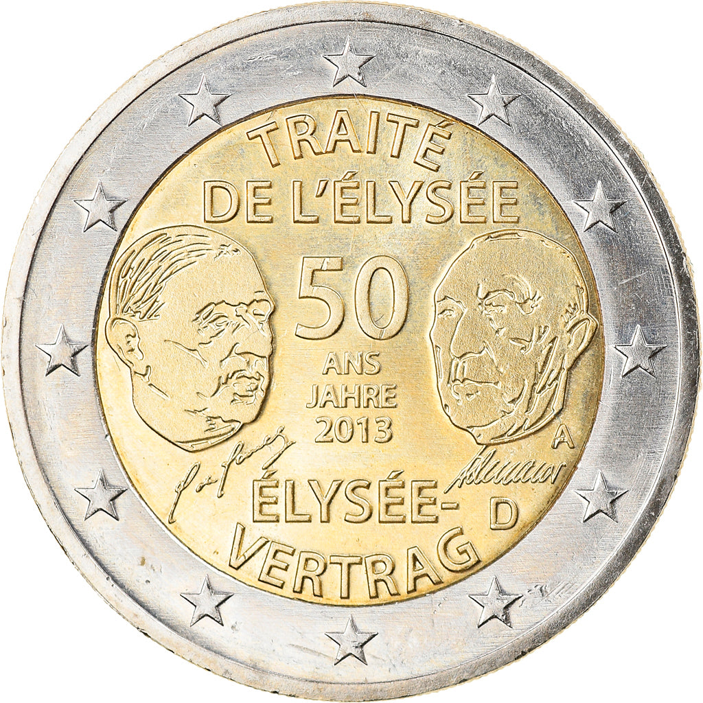 Niemcy, 2 Euro, 2013, Berlin, MS(63), Bimetaliczny, KM:New