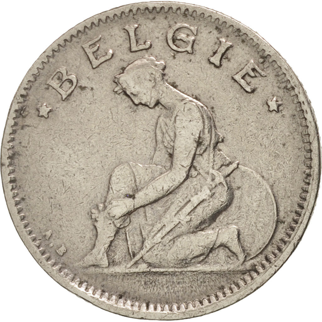 Coin, Belgium, 50 Centimes, 1923, AU(50-53), Nickel, KM:88