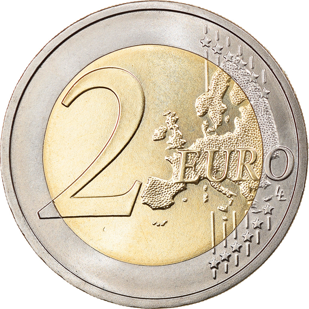 GERMANY - FEDERAL REPUBLIC, 2 Euro, 2010, Hambourg, bremen, MS(63), Bi-Metallic