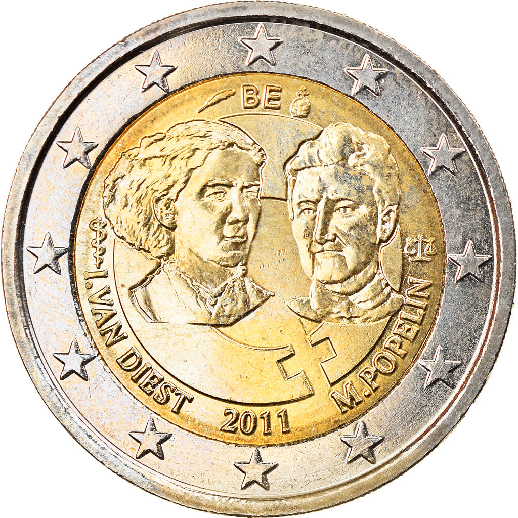 Belgium, 2 Euro, 2011, Brussels, MS(63), Bi-Metallic, KM:308