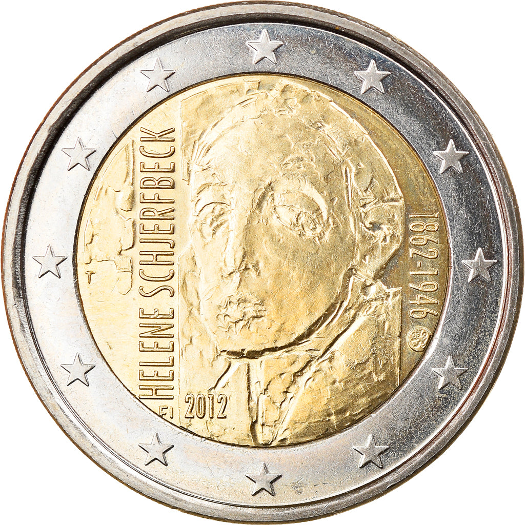 Finland, 2 Euro, Helene Schjerfbeck, 2012, MS(63), Bi-Metallic, KM:182