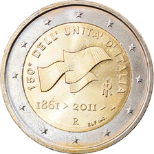 Italy, 2 Euro, 2011, Rome, MS(63), Bi-Metallic, KM:338