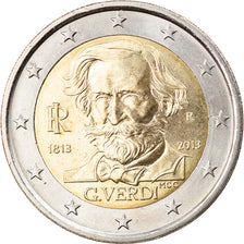 Italy, 2 Euro, G. Verdi, 2013, Rome, MS(63), Bi-Metallic, KM:New