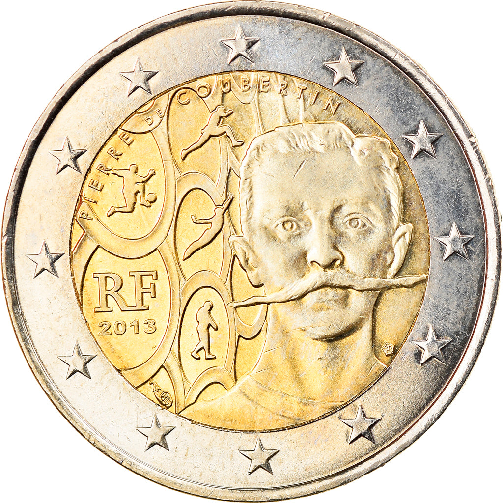 France, 2 Euro, 2013, Paris, MS(63), Bi-Metallic, Gadoury:16, KM:2102