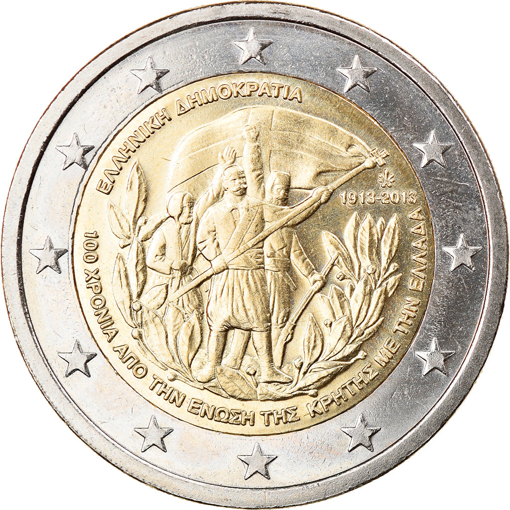 Greece, 2 Euro, Crète - Grèce, 2013, Athens, MS(63), Bi-Metallic, KM:New