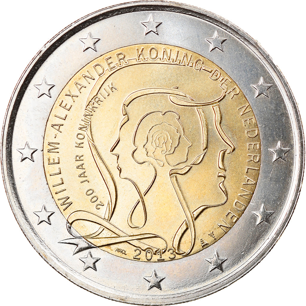 Netherlands, 2 Euro, 2013, Utrecht, MS(63), Bi-Metallic, KM:272
