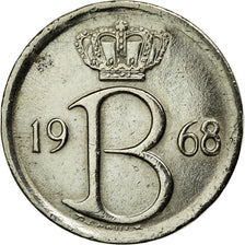 Münze, Belgien, 25 Centimes, 1968, Brussels, SS+, Copper-nickel, KM:153.1