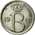 Münze, Belgien, 25 Centimes, 1968, Brussels, SS+, Copper-nickel, KM:153.1