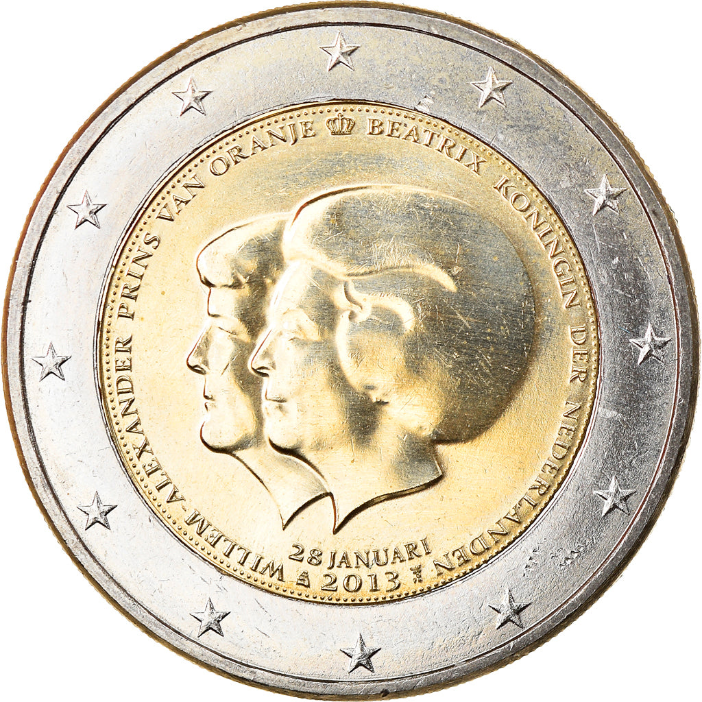 Netherlands, 2 Euro, 2013, Utrecht, MS(63), Bi-Metallic, KM:New