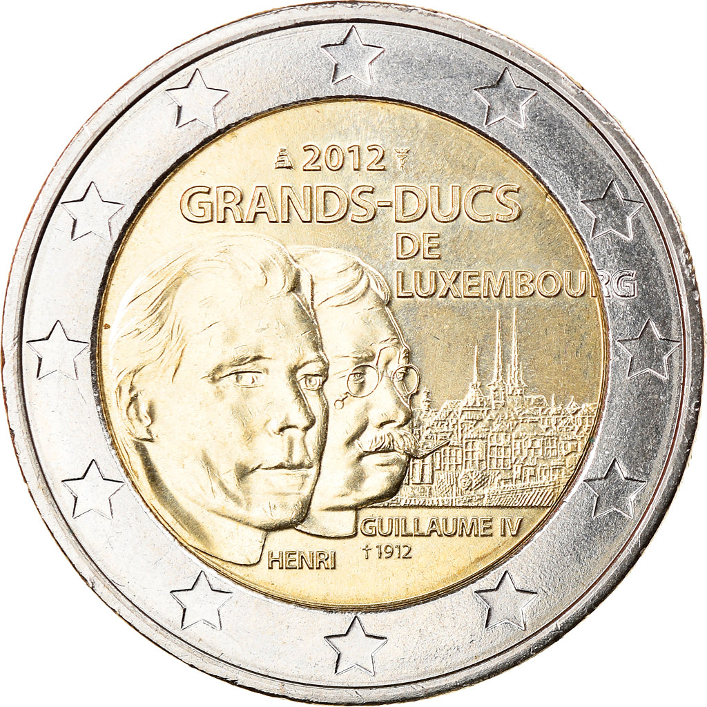 Luxembourg, 2 Euro, 2012, Utrecht, MS(63), Bi-Metallic, KM:New