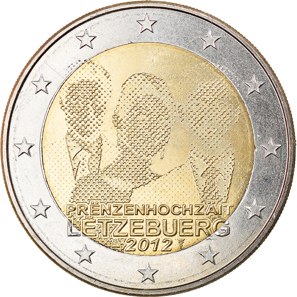 Luxembourg, 2 Euro, 2012, Utrecht, AU(55-58), Bi-Metallic, KM:120