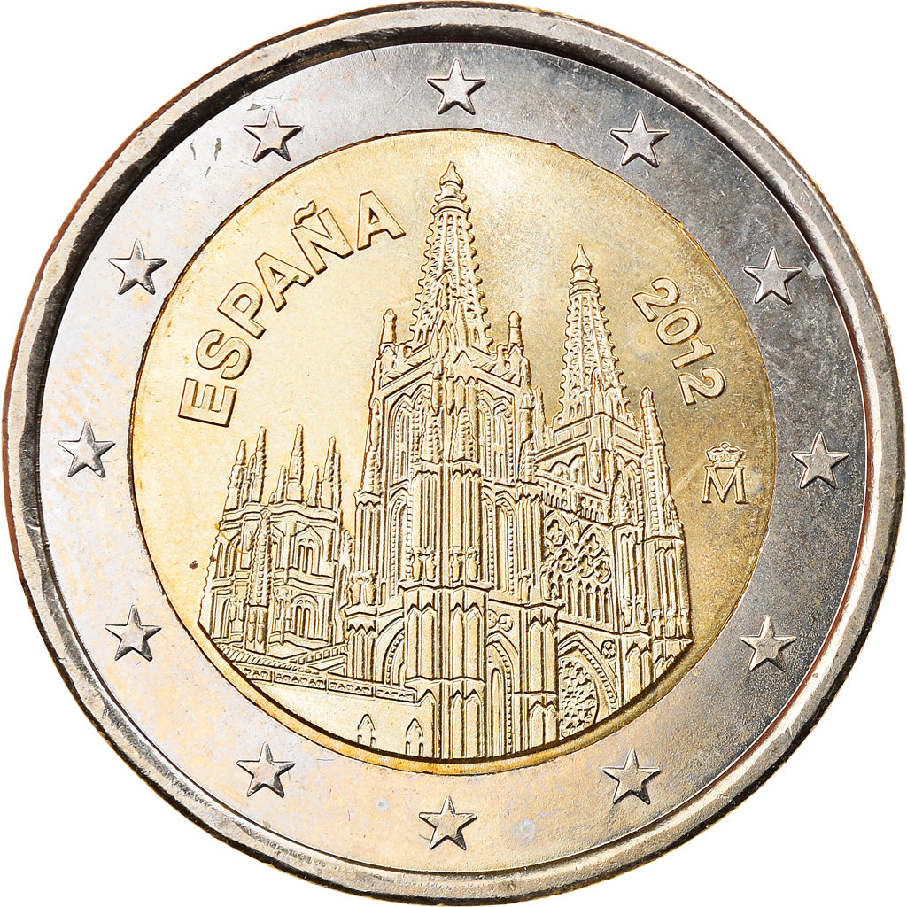 Spain, 2 Euro, Burgos, 2012, Madrid, MS(63), Bi-Metallic, KM:1254