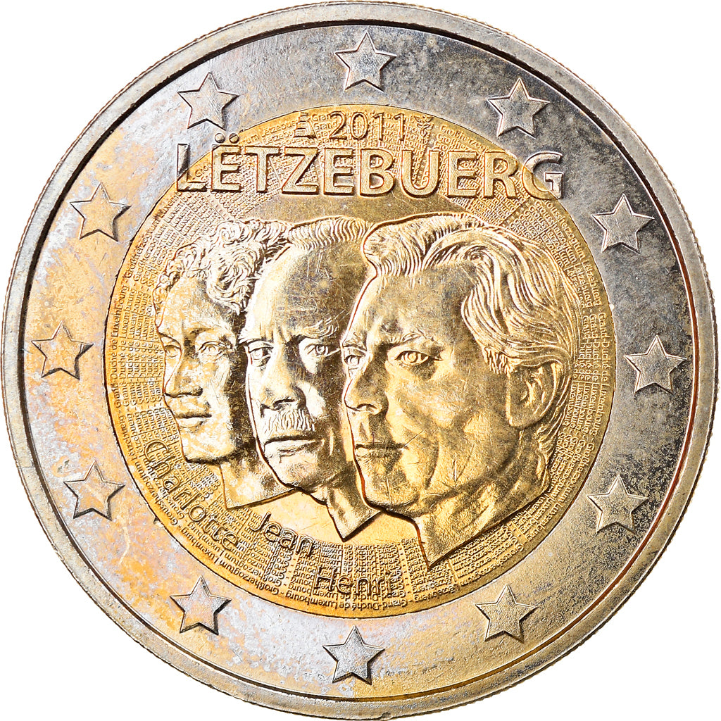 Luxembourg, 2 Euro, 2011, MS(63), Bi-Metallic, KM:New