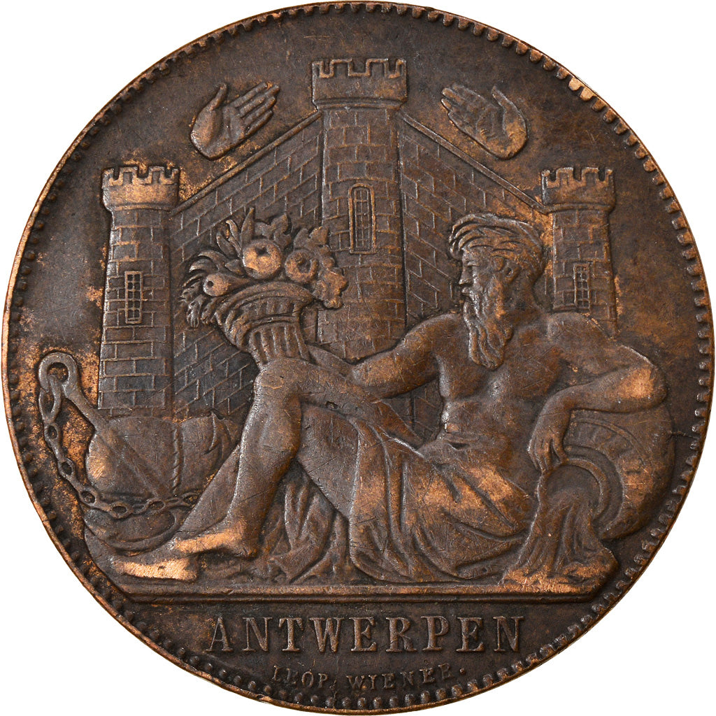 Belgium, Token, Exposition Universelle d'Anvers, Arts & Culture, 1885, Wiener