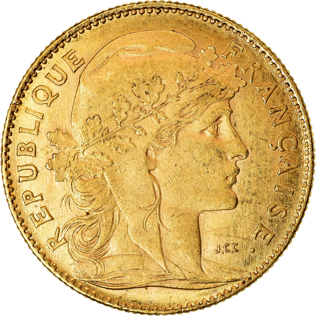 Monnaie, France, Marianne, 10 Francs, 1910, Paris, TTB+, Or, Gadoury:1017
