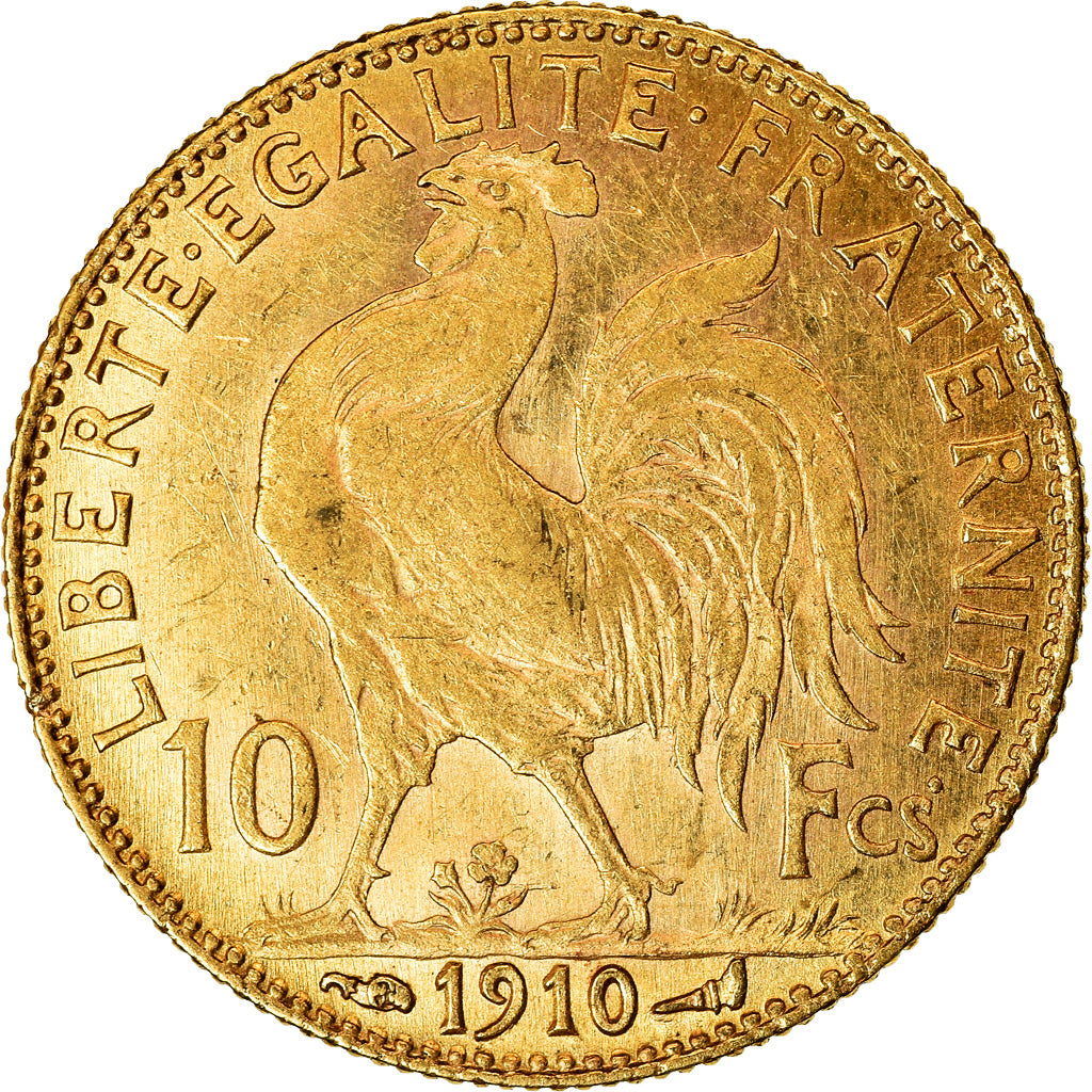 Monnaie, France, Marianne, 10 Francs, 1910, Paris, TTB+, Or, Gadoury:1017