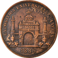 Belgium, Token, Exposition Universelle d'Anvers, Arts & Culture, 1885, Wiener
