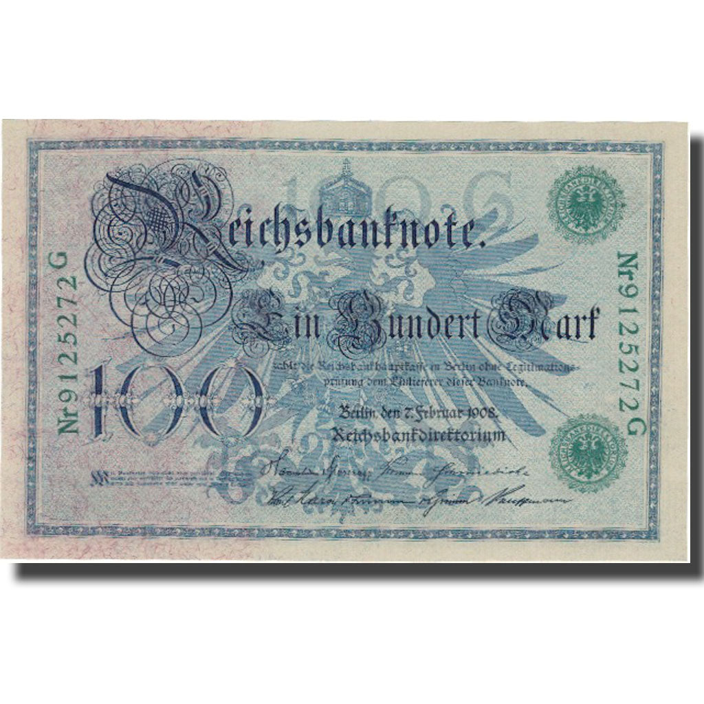 Billet, Allemagne, 100 Mark, 1908, 1908-02-07, KM:34, SUP+