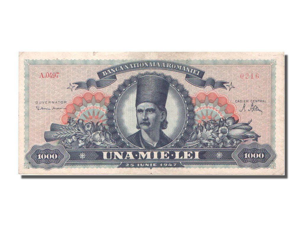 Romania, 1000 Lei, 1947, KM #64a, 1947-06-25, EF(40-45), A.0497
