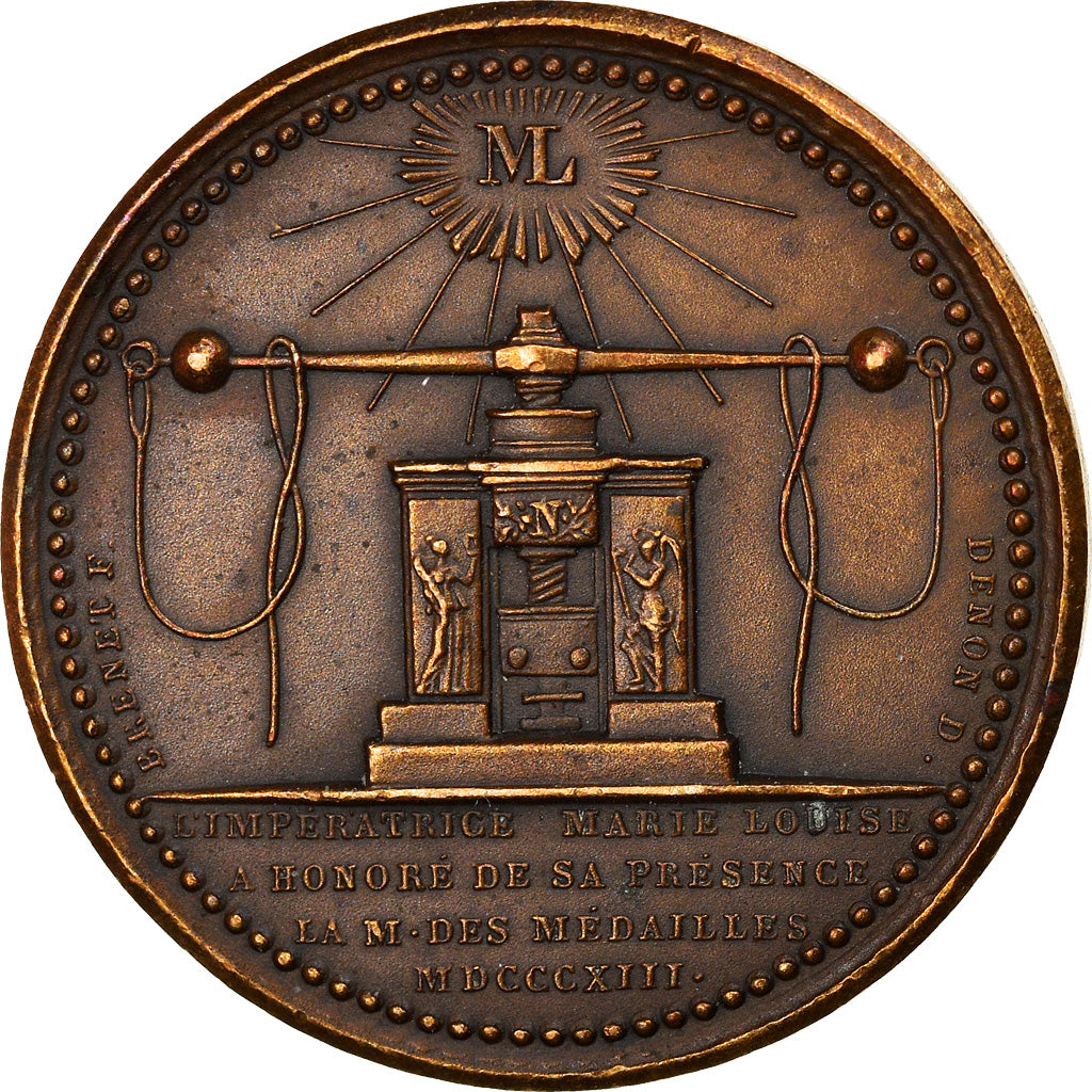 Francja, Token, Visite de Marie-Louise à la Monnaie de Paris, 1813, Andrieu