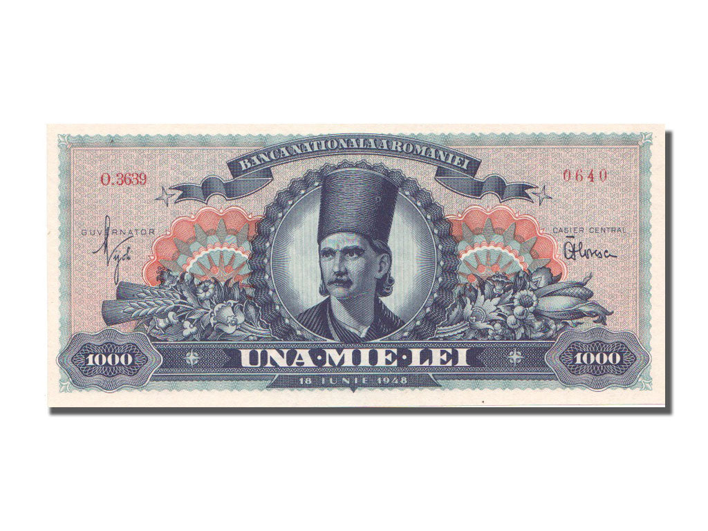 Romania, 1000 Lei, 1948, KM #85a, 1948-06-18, UNC(65-70), O.3639