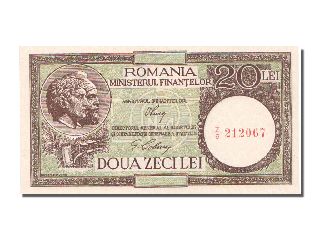 Romania, 20 Lei, KM #77, UNC(65-70), Z6.212067