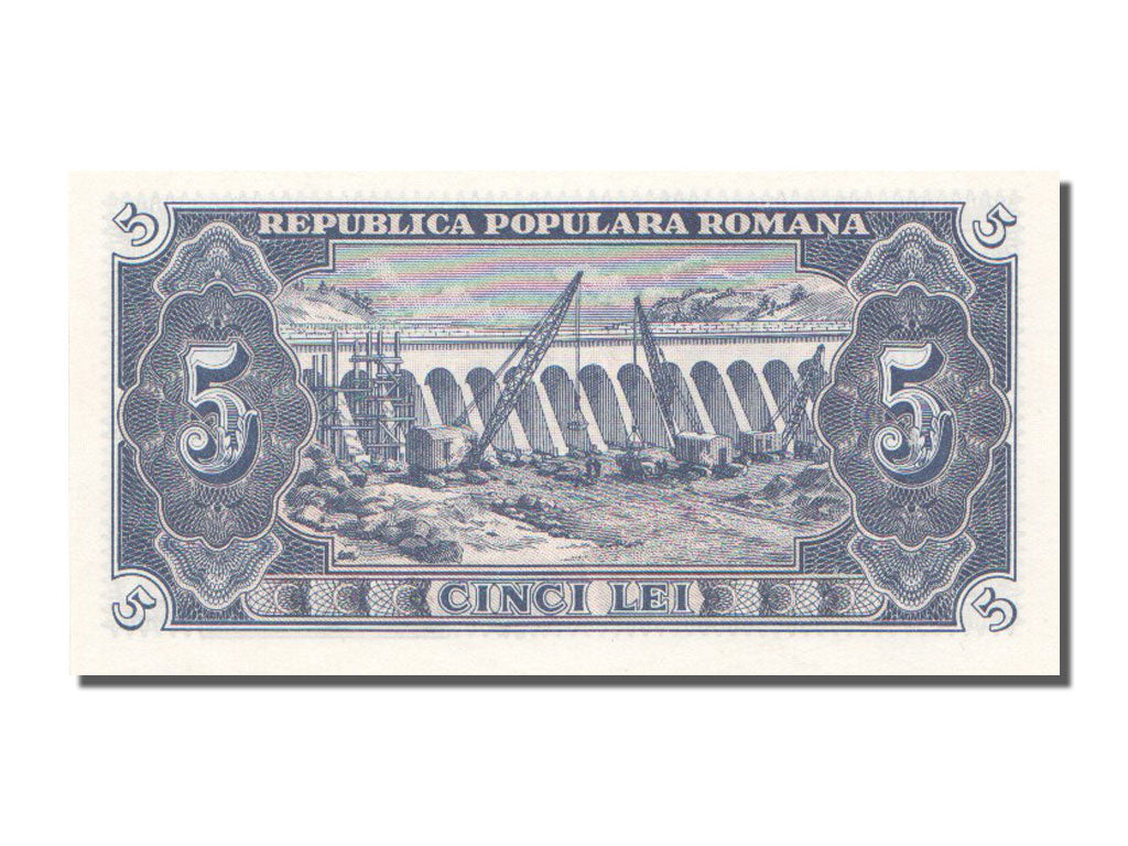 Romania, 5 Lei, 1952, KM #83a, UNC(65-70), P.8
