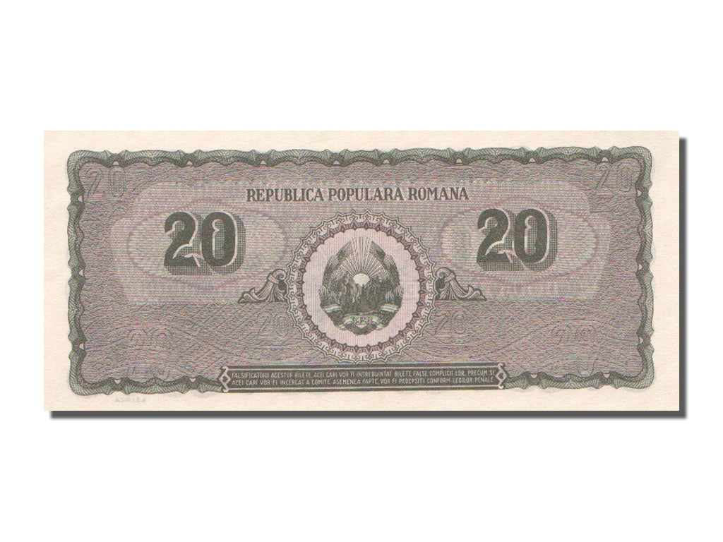 Romania, 20 Lei, 1950, KM #84a, 1950-06-15, UNC(65-70), V.2
