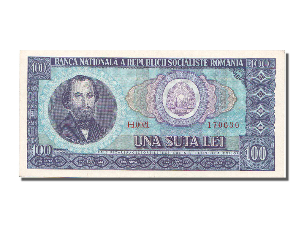 Banknote, Romania, 100 Lei, 1966, UNC(63)