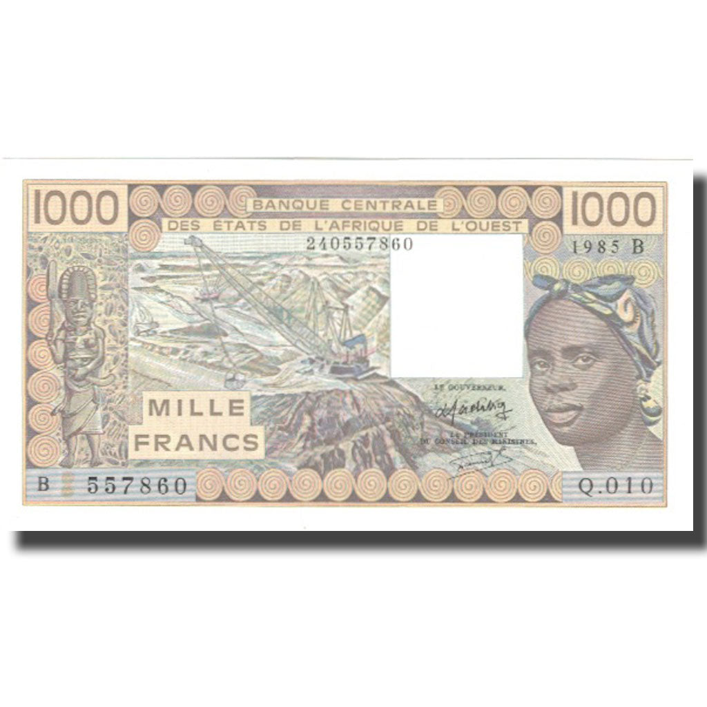 Banconote, Stati dell'Africa occidentale, 1000 Francs, 1985, 1985, KM:207Be, FDS