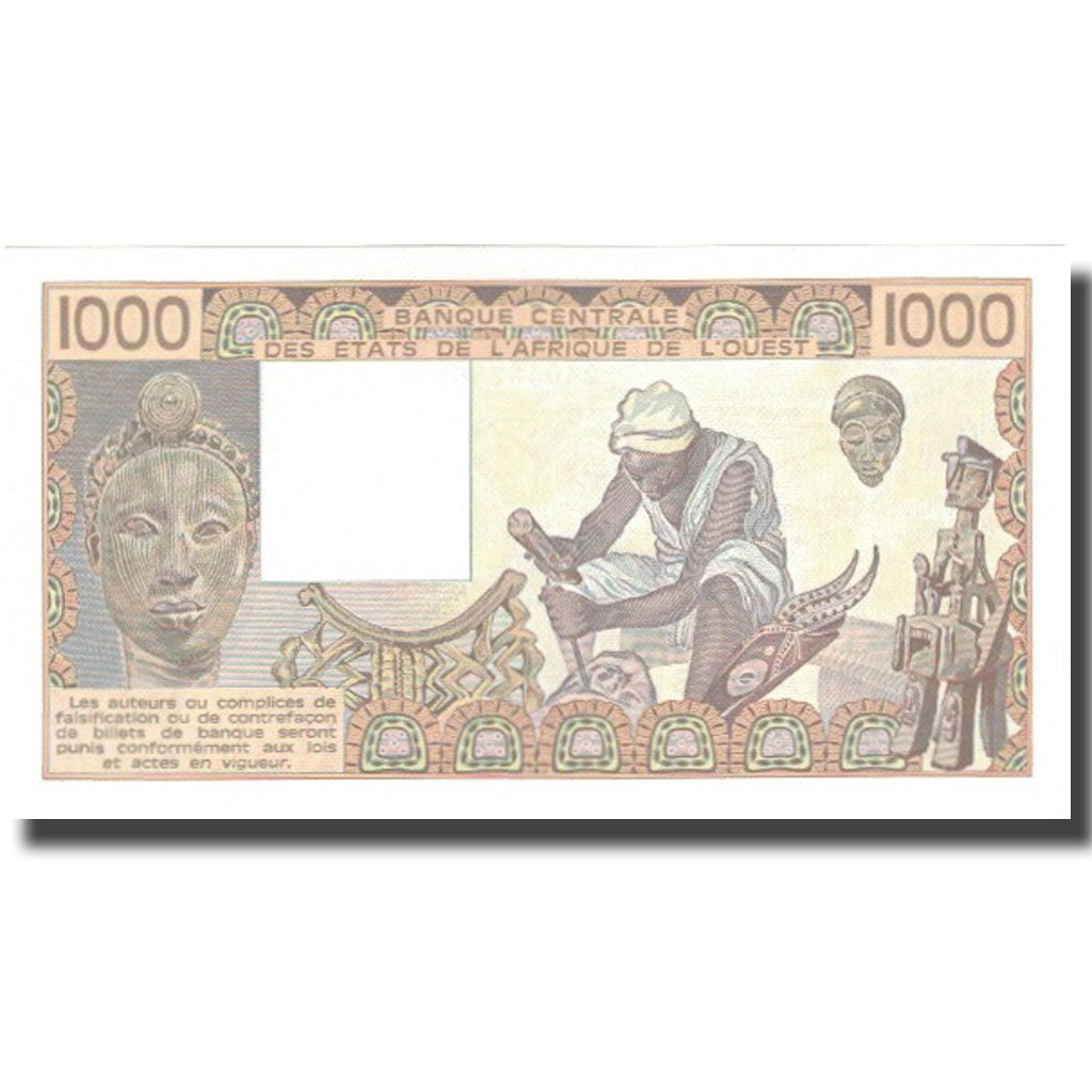 Banconote, Stati dell'Africa occidentale, 1000 Francs, 1985, 1985, KM:207Be, FDS