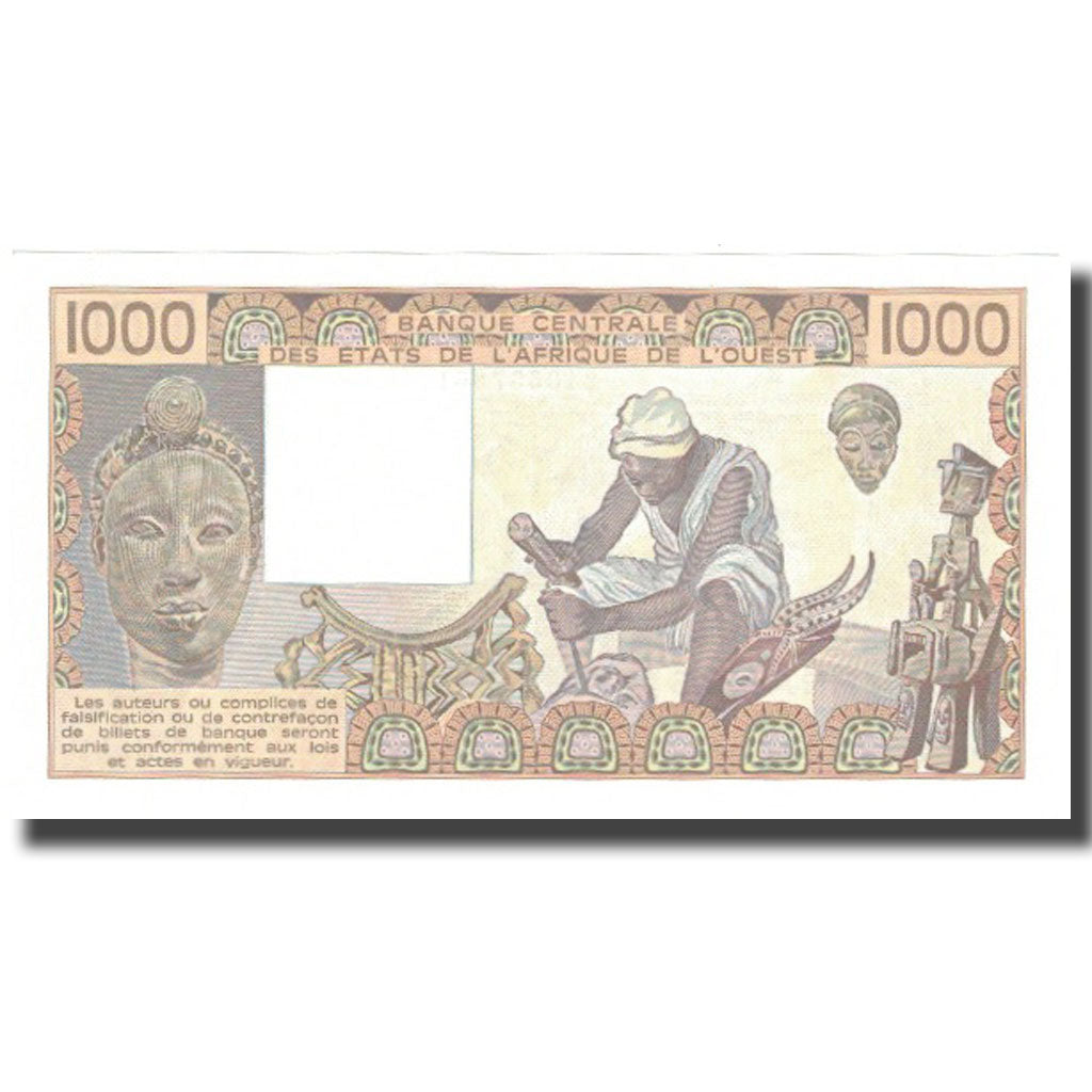 Banknote, West African States, 1000 Francs, 1985, 1985, KM:207Be, UNC(65-70)