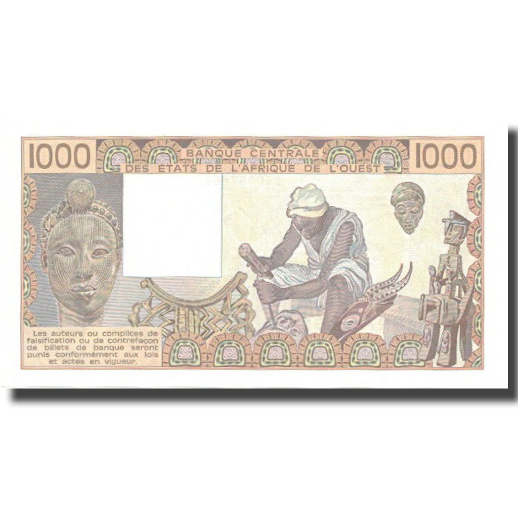 Banknote, West African States, 1000 Francs, 1985, 1985, KM:207Be, UNC(65-70)