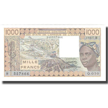 Billet, West African States, 1000 Francs, 1985, 1985, KM:207Be, NEUF