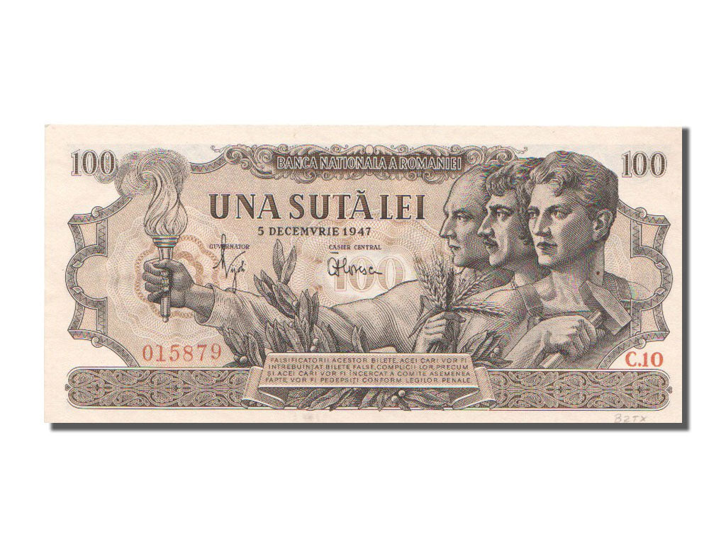 Romania, 100 Lei, 1947, KM #67a, 1947-12-05, UNC(65-70), C.10