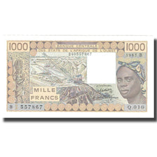 Banconote, Stati dell'Africa occidentale, 1000 Francs, 1985, 1985, KM:207Be, FDS