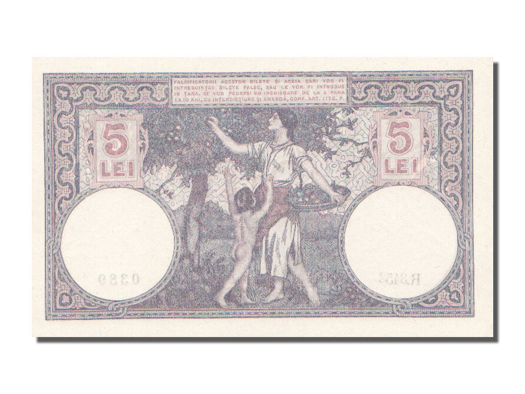 Romania, 5 Lei, 1928, KM #19a, 1928-11-22, UNC(63), R.3452